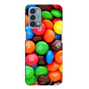 Чохол з зображенням смачної їжі для OnePlus Nord N200 5G (DE211) (Різнокольорові M&M'S)