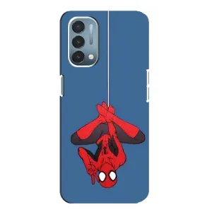 Чехол Супергерой Человека Паука на OnePlus Nord N200 5G (DE211) (На паутине)