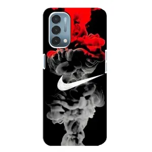 Силиконовый Чехол на OnePlus Nord N200 5G (DE211) с картинкой Nike (Nike дым)
