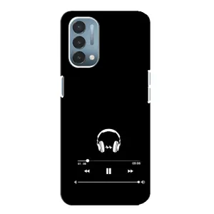 Чехол с картинками на черном фоне для OnePlus Nord N200 5G (DE211) (Плеер)
