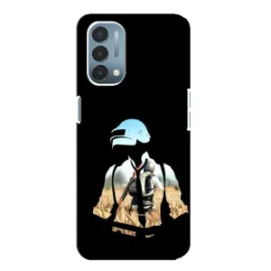 Силиконовый чехол с картинкой "Герой Pubg" на OnePlus Nord N200 5G (DE211) (Пубг мен)