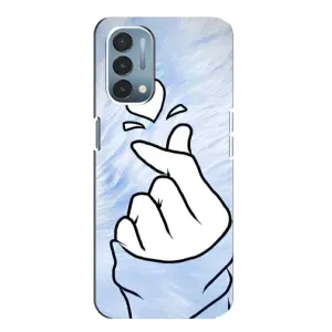 Чехлы (Знак сердечка) на OnePlus Nord N200 5G (DE211) (Сердечка знак)