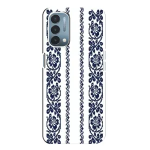 Силиконовый Чехол на OnePlus Nord N200 5G (DE211) с картинкой Вышиванки (Синяя вышиванка)