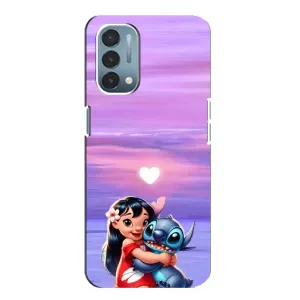 Чехол с рисунком Стич для OnePlus Nord N200 5G (DE211) (Стич и Лило)