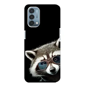 Силиконовый Чехол с Енотами на OnePlus Nord N200 5G (DE211) (Стильный Енот)