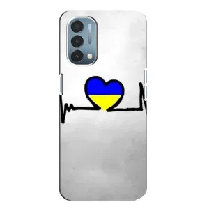 Силиконовый Чехол на OnePlus Nord N200 5G (DE211) (Я-Украина) (Украинская кардиограмма)