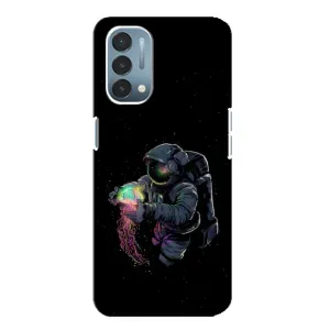 Силиконовый Чехол с принтом "Космонавты" на OnePlus Nord N200 5G (DE211) (В руках земля)