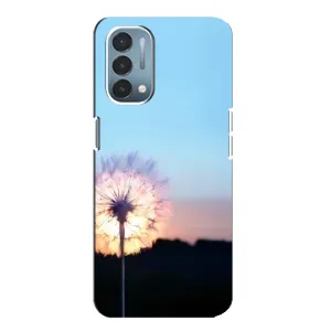 Силиконовый Чехол с одуванчиками на OnePlus Nord N200 5G (DE211) (Закат с одуванчиком)