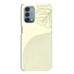 Чехол цветочный дизайн для OnePlus Nord N200 5G (DE211) (Зелёный фон)