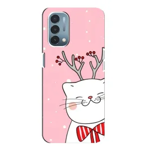 Чехол на тематику: Коты для OnePlus Nord N200 5G (DE211) (Зимний кот)