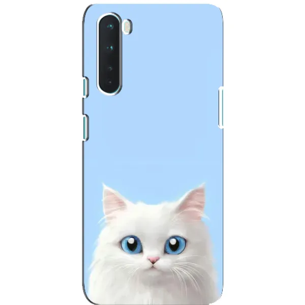 Чехол с рисунком «Белый кот» для OnePlus Nord Чехол с рисунком «Белый кот» для OnePlus Nord