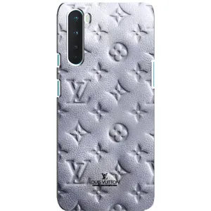 Текстурный Чехол Louis Vuitton для ВанПлас Норд (Белый ЛВ)