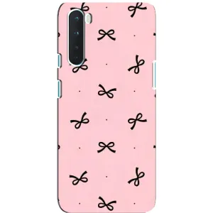 Чохол банти для OnePlus Nord (Чорні бантики)