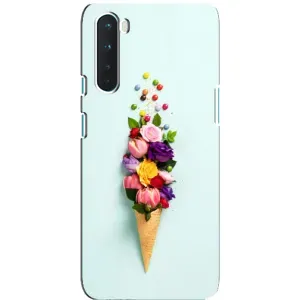 Чехлы с тематикой "ЦВЕТЫ" на OnePlus Nord (Цветок-мороженное)