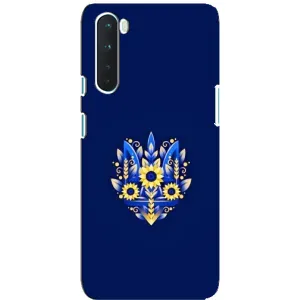 Чехол Укр Символика для OnePlus Nord (Цветущий Герб)
