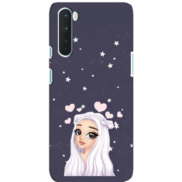 Чехол с рисунком «Девушка и сердечки» для OnePlus Nord