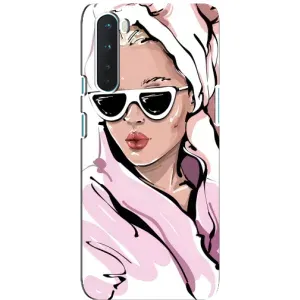 Чехол с картинкой Модные Девчонки OnePlus Nord (Девушка в халате)