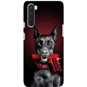 Чехол ДОБЕРМАН для OnePlus Nord (Доберман злой)