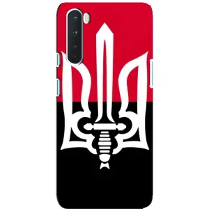 Чехлы УПА (Красно-Чёрный) на OnePlus Nord (Герб Украины)