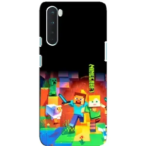 Чехлы для OnePlus Nord (Персонажи Майн Крафт) (Герой Майнкрафт)