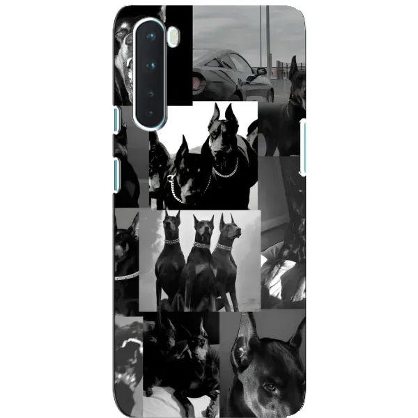 Чехол с рисунком «Коллаж Доберман» для OnePlus Nord Чехол с рисунком «Коллаж Доберман» для OnePlus Nord
