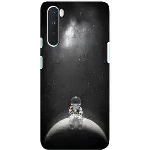 Силіконовый Чохол з принтом "Космонавти" на OnePlus Nord (Космонавт романтик)