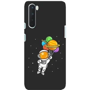 Силіконовый Чохол з принтом "Космонавти" на OnePlus Nord (Космонавт з кульками)