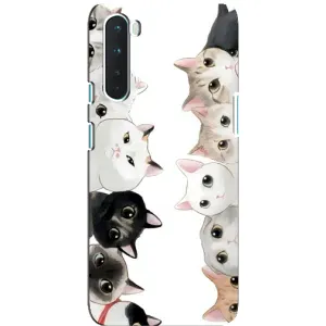 Силиконовый чехол с котиком для OnePlus Nord (Коты)