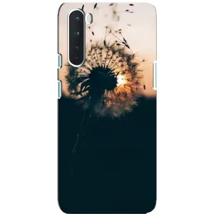 Силиконовый Чехол с одуванчиками на OnePlus Nord (Красивый одуванчик)