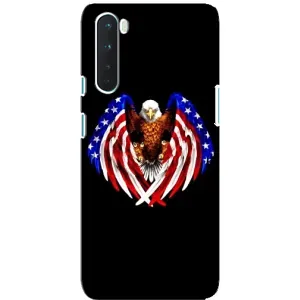 Чохол Прапор USA для OnePlus Nord (Крила США)