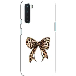 Чохол банти для OnePlus Nord (Леопардовий бант)