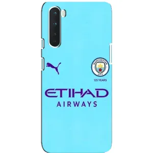Силиконовые Чехлы принт Футбол на OnePlus Nord (Man City)