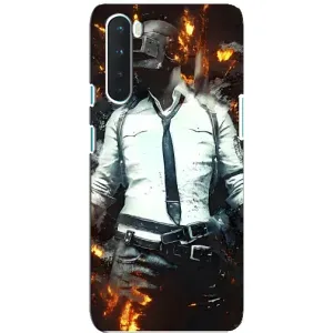 Силиконовый чехол с картинкой "Герой Pubg" на OnePlus Nord (Man Пубг)