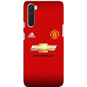 Силиконовые Чехлы принт Футбол на OnePlus Nord (Man United)