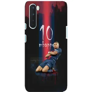 Чехол (TPU) с Футболистом на OnePlus Nord (MBAPPE 10)