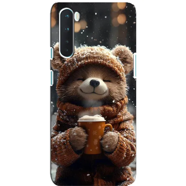 Чехол с рисунком «Медвежонок с кофе» для OnePlus Nord Чехол с рисунком «Медвежонок с кофе» для OnePlus Nord