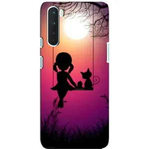 Чехол с рисунком «На качели» для OnePlus Nord