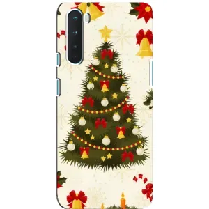 Чохол новорічна ялинка на OnePlus Nord (Новорічний принт)