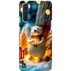 Чехлы на Новый Год OnePlus Nord (Новогодний ведмеженок)
