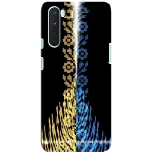 Силиконовый Чехол на OnePlus Nord (Патриотическая вышиванка)