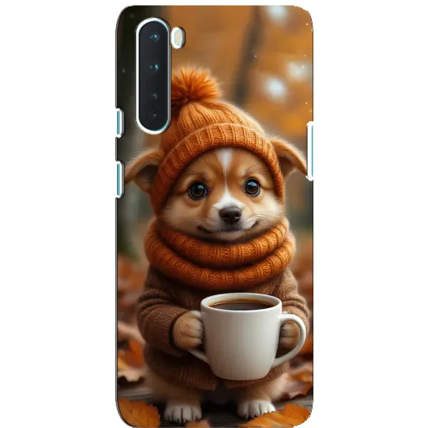 Чехол с рисунком «Собачка с кофе» для OnePlus Nord Чехол с рисунком «Собачка с кофе» для OnePlus Nord