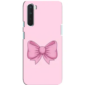 Чохол банти для OnePlus Nord (Рожевий бантик)