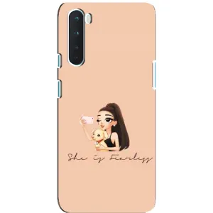 Силиконовый Чехол на OnePlus Nord с картинкой Стильных Девушек (С собакой)