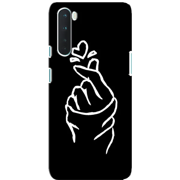 Чехол с рисунком «Сердце на черном» для OnePlus Nord Чехол с рисунком «Сердце на черном» для OnePlus Nord