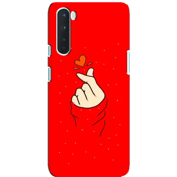 Чехол с рисунком «Сердце на красном» для OnePlus Nord Чехол с рисунком «Сердце на красном» для OnePlus Nord