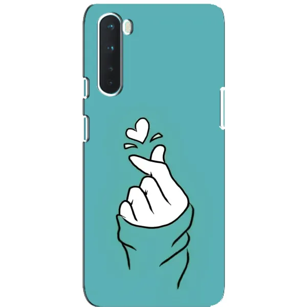 Чехол с рисунком «Сердечко на бирюзовом» для OnePlus Nord Чехол с рисунком «Сердечко на бирюзовом» для OnePlus Nord