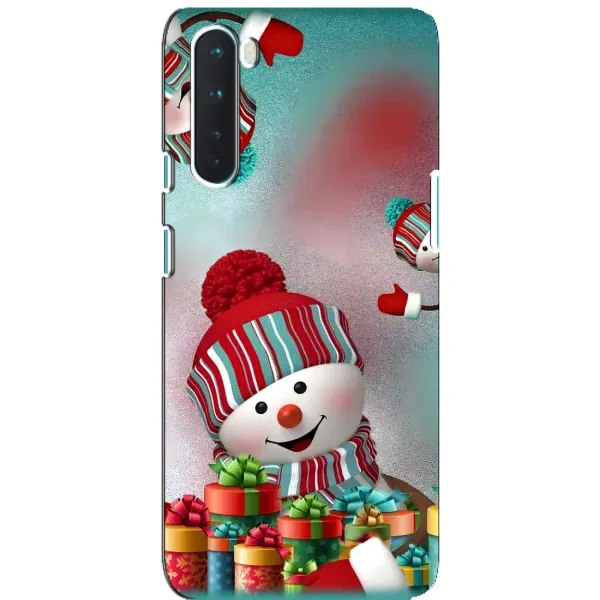 Чехол с рисунком «Снеговик в шапке» для OnePlus Nord