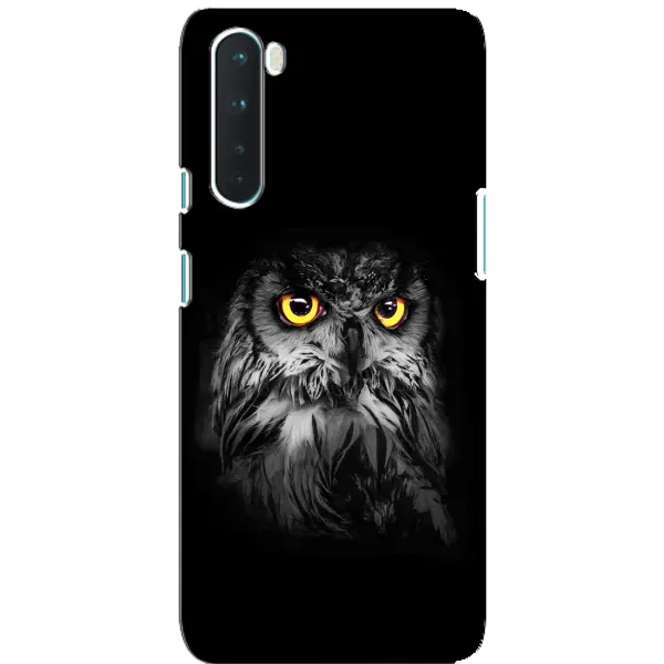 Чехол с рисунком «Сова на чёрном» для OnePlus Nord Чехол с рисунком «Сова на чёрном» для OnePlus Nord