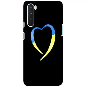 Силиконовый Чехол на OnePlus Nord (Я-Украина) (Украинское сердце)