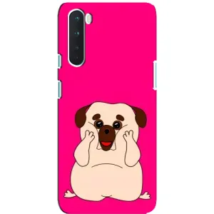 Чехол (ТПУ) Милые собачки для OnePlus Nord (Веселый Мопсик)